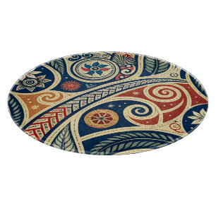 Create Your Own Bold Festive Tribal Summer Cutting Board