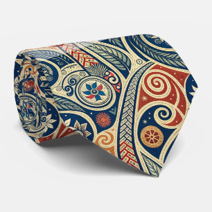 Create Your Own Bold Festive Tribal Summer Neck Tie
