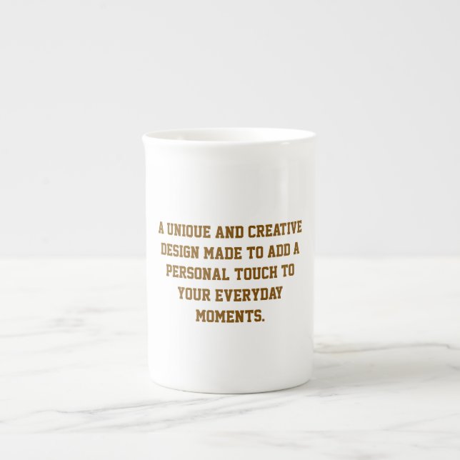 Create Your Own Bone China Mug (Front)