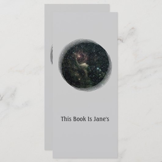 Create Your Own Bookmark With Background of Stars (Front/Back)
