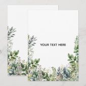 Create Your Own Botanical Design (Front/Back)