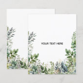 Create Your Own Botanical Design (Front/Back)