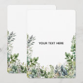 Create Your Own Botanical Design (Front/Back)