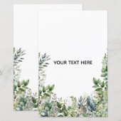 Create Your Own Botanical Design (Front/Back)