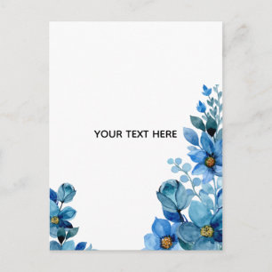Create Your Own Botanical Design Announcement Postcard