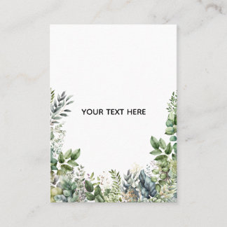 Create Your Own Botanical Design Business Card