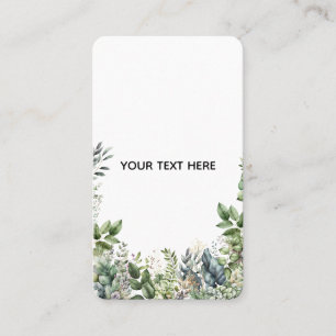 Create Your Own Botanical Design Business Card