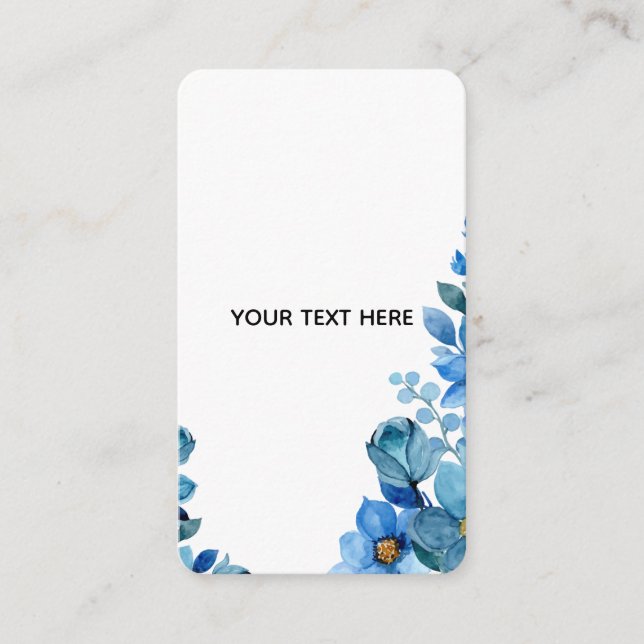 Create Your Own Botanical Design Enclosure Card (Front)