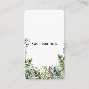 Create Your Own Botanical Design Enclosure Card