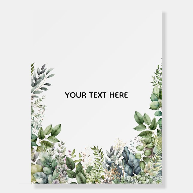 Create Your Own Botanical Design Foam Board (Front)