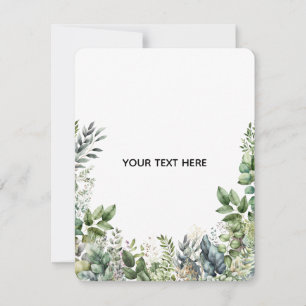 Create Your Own Botanical Design Note Card