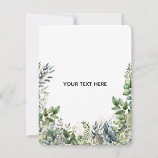 Create Your Own Botanical Design Note Card