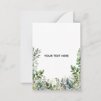 Create Your Own Botanical Design Note Card