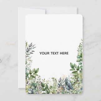 Create Your Own Botanical Design Note Card