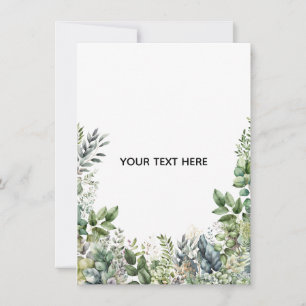 Create Your Own Botanical Design Note Card