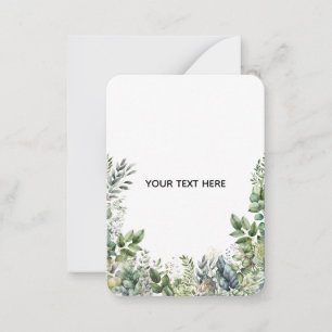 Create Your Own Botanical Design Note Card