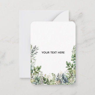 Create Your Own Botanical Design Note Card