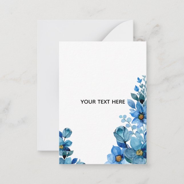 Create Your Own Botanical Design Note Card (Front)