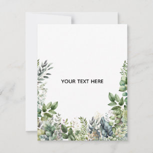 Create Your Own Botanical Design Note Card