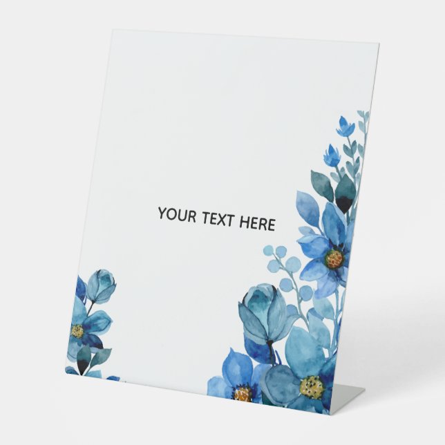 Create Your Own Botanical Design Pedestal Sign (Front)
