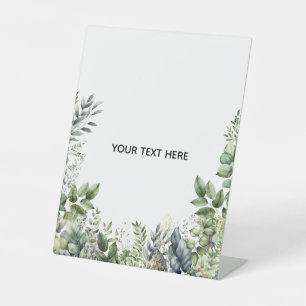 Create Your Own Botanical Design Pedestal Sign