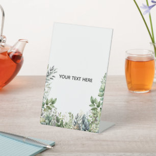 Create Your Own Botanical Design Pedestal Sign