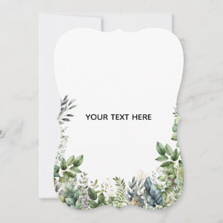 Create Your Own Botanical Design Thank You Card