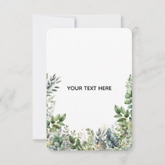 Create Your Own Botanical Design Thank You Card