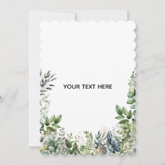 Create Your Own Botanical Design Thank You Card