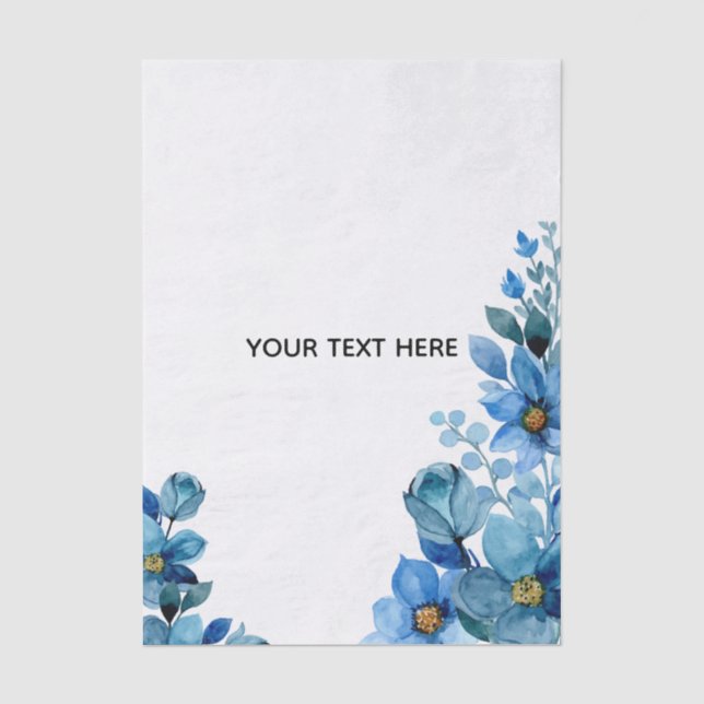 Create Your Own Botanical Design Tissue Paper (Front)