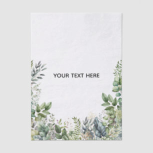 Create Your Own Botanical Design Tissue Paper