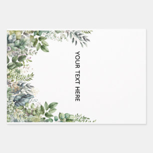 Create Your Own Botanical Design Wrapping Paper Sheets