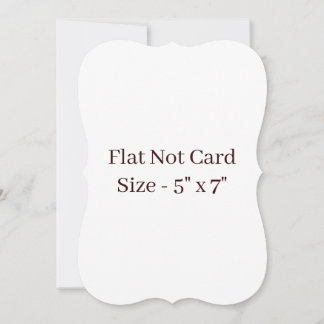 Create Your Own Bracket 5" x 7" Flat Note Card