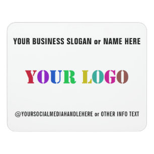 Create Your Own Branded Business Door Sign Example