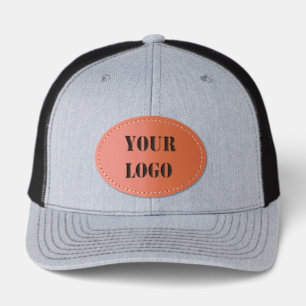 Create Your Own Branded Business Leather Patch Hat