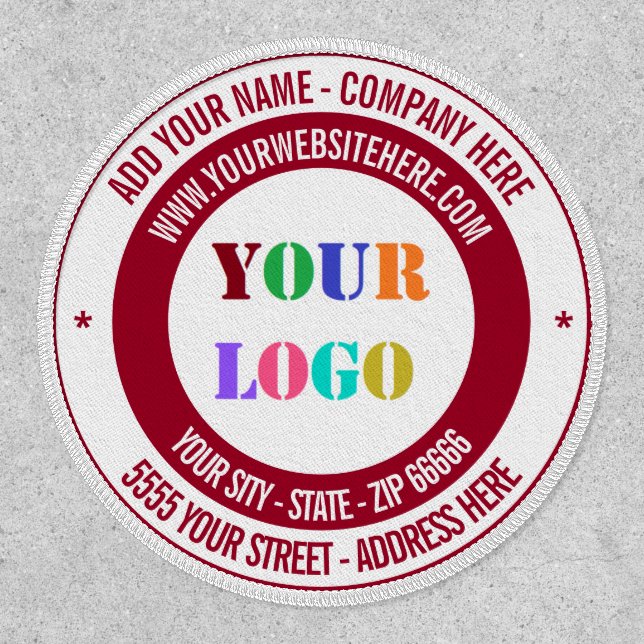Create Your Own Branded Business Patch Template (Front)