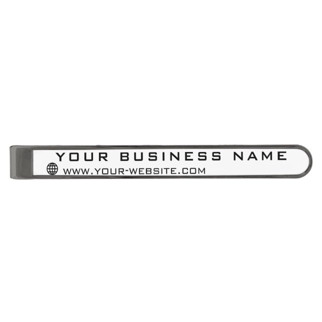Create Your Own Branded Business Tie Bar Template (Front)