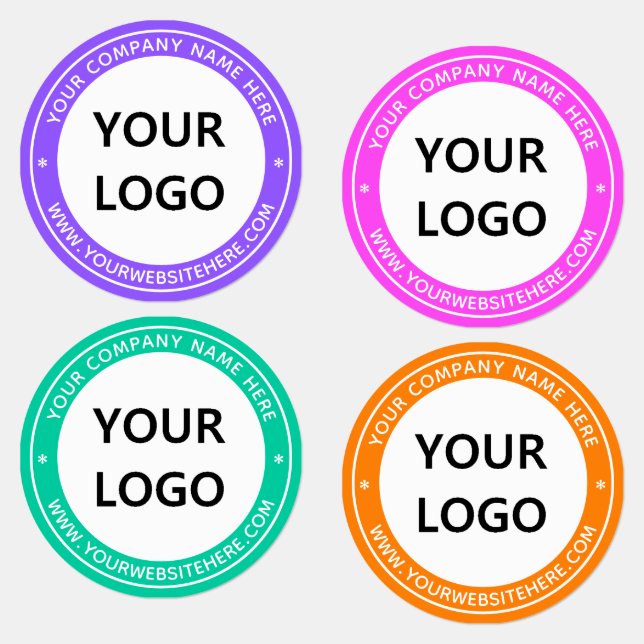 Create Your Own Branded Logo Text Business Labels (Group)