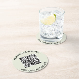 Create Your Own Branded QR Code Coasters Template
