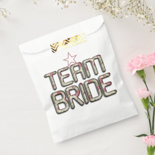 Create Your Own Bride Team Wedding Party Time Favor Bag