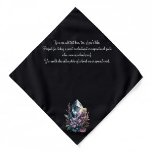 Create Your Own Bright Crystals Bandana