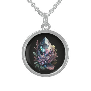 Create Your Own Bright Crystals Sterling Silver Necklace