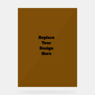 Create Your Own Brown Acrylic Sign