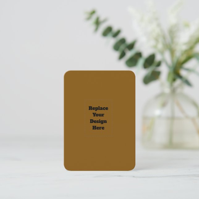 Create Your Own Brown Advice Card (Standing Front)