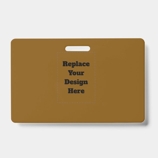 Create Your Own Brown Badge (Front)