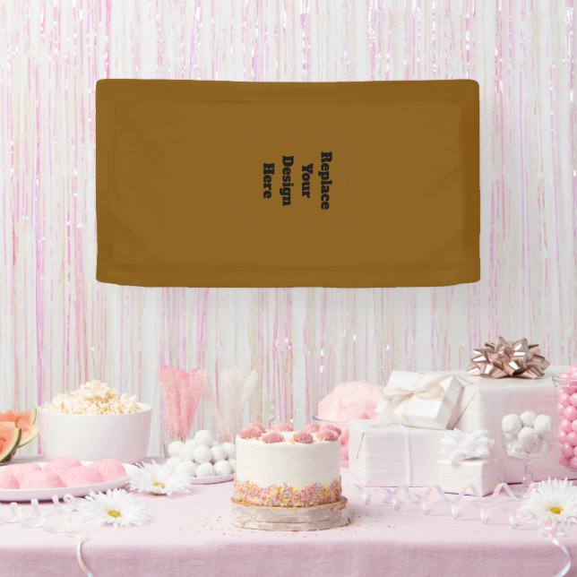 Create Your Own Brown Banner (Party)