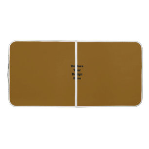 Create Your Own Brown Beer Pong Table
