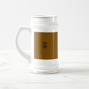 Create Your Own Brown Beer Stein