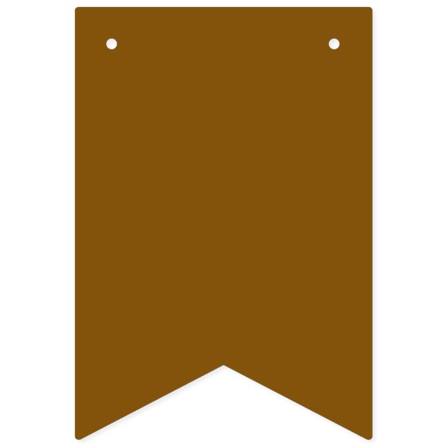 Create Your Own Brown Bunting Flags (First Flag)