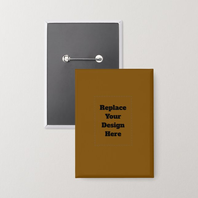 Create Your Own Brown Button (Front/Back)